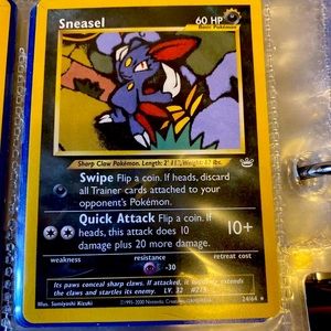 Sneasel Rare Pokémon Card